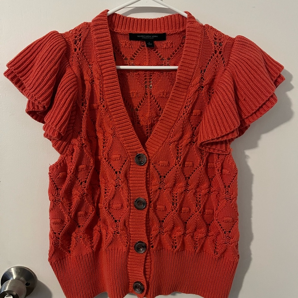 Coral Sweater Top